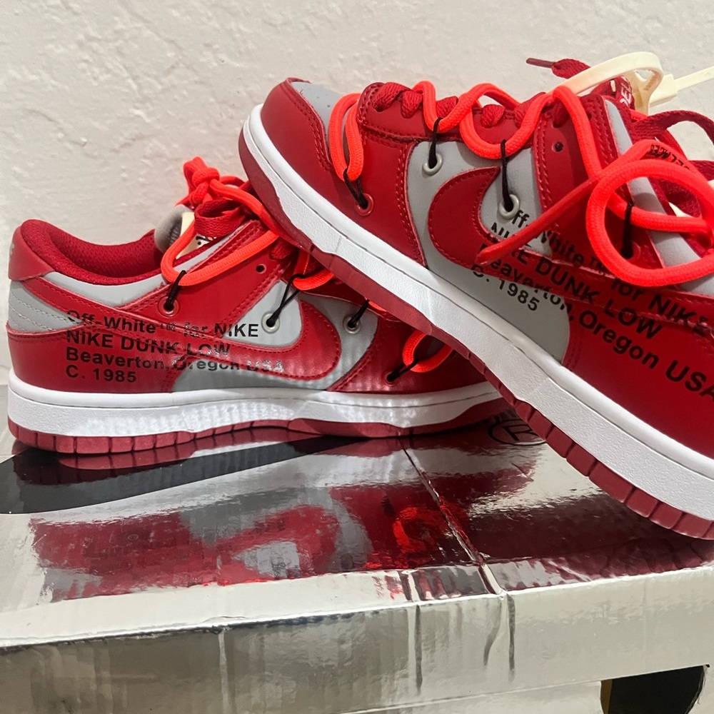 Nike Dunk Low Off White University Red Dunks